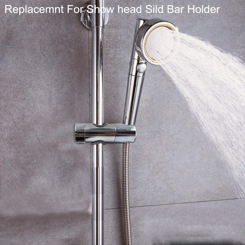 Universal Adjustable Shower Head Holder Slide Bar Bracket Replacement For Slide Bar (18-25MM O.D. , Bathroom Slider Clamp ,360 Degree Rotation ,Sprayer Holder ) - NewNest Australia