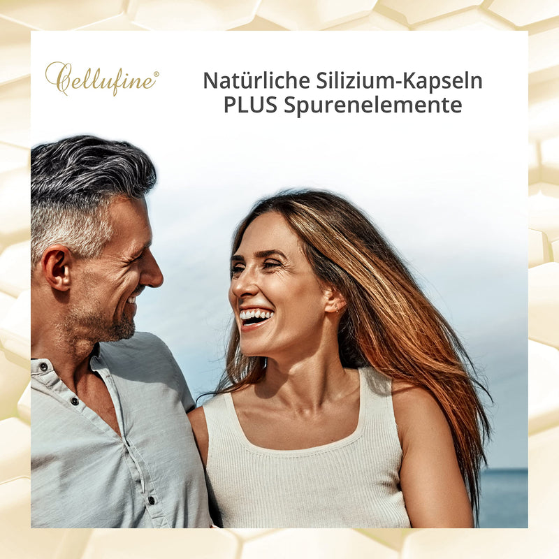 Cellufine® natural silicon from bamboo 75 mg - 120 silicon capsules vegan, high-dose silicon, silicon capsules as a dietary supplement, natural & without preservatives - NewNest Australia