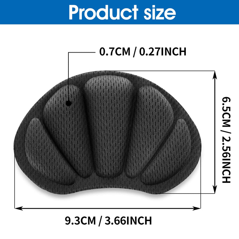 Sibba Feet Heel Grips 3 Pairs Shoes Liners Filler Inserts Protectors Make Fit Tighter Too Big Loose Boots Cushions Pad Insoles Womens Men Health Foot Care Products (Black) 3 Pairs Black - NewNest Australia