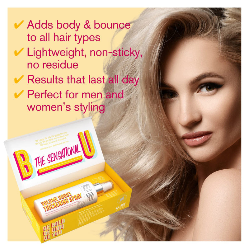 Volumising Hair Thickening Texture Spray - Thicker Hair on 1st Use, For Fine, Flat & Thin Hair, Volume Products For Women & Men, Adds Texture & Body- Get Visibly Fuller Hair, Light Weight & Non Sticky - NewNest Australia