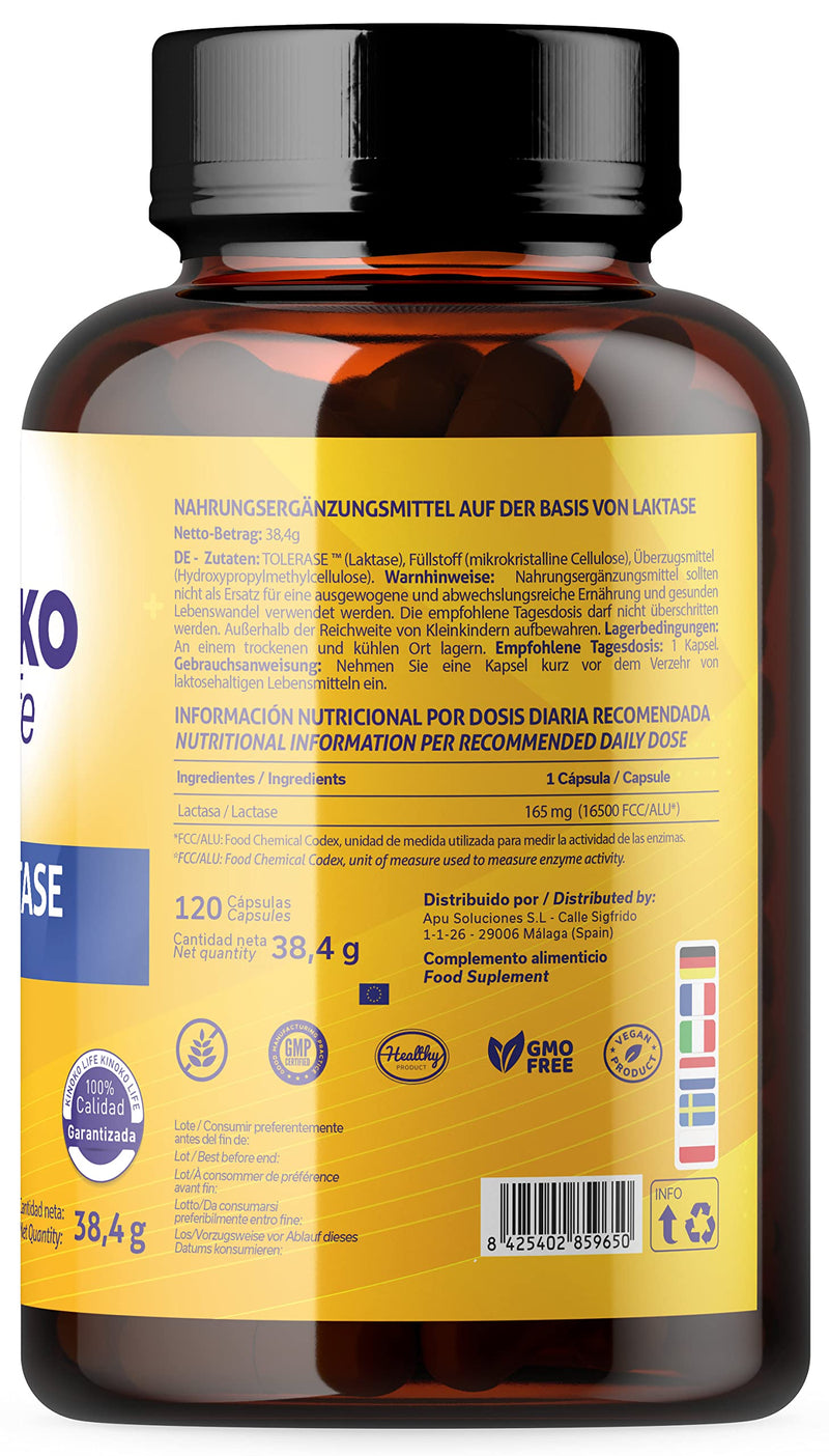 Ultra Lactase 16500 Fcc 120 Capsules Faster Effect Better Absorption Than Lactase Tablets For Lactose Intolerance Premium Digestive Enzymes Better Absorption Than Lactase Tablets Pure Lactase - NewNest Australia
