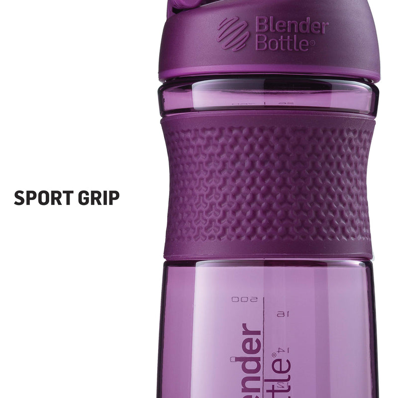 NewNest Australia - BlenderBottle SportMixer Twist Cap Tritan Grip Shaker Bottle, 20-Ounce, Black 