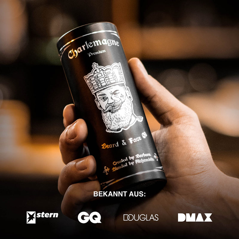 Charlemagne Beard Oil - Vegan Beard Oil Lime Mint Scent - Beard Oil Made in Germany Beard Oil Men - Natural Beard Care Oil Stimulates Beard Growth - Beard Care Men Beard Oil Vegan Lime - Mint 30 ml (Pack of 1) - NewNest Australia