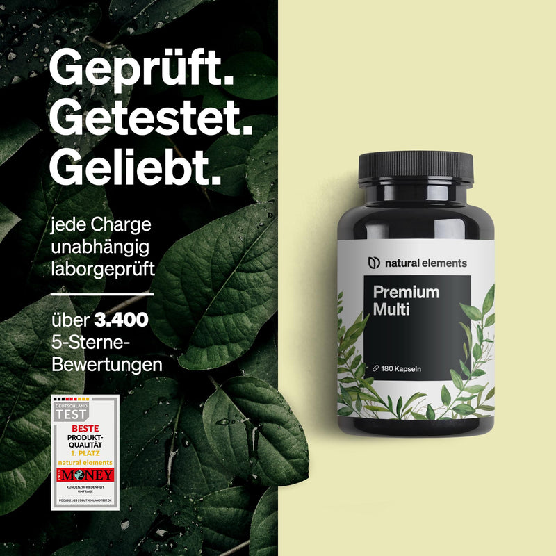 Multivitamin - Comprehensive complex with bioactive forms and premium raw materials - Highly dosed - 180 capsules - NewNest Australia