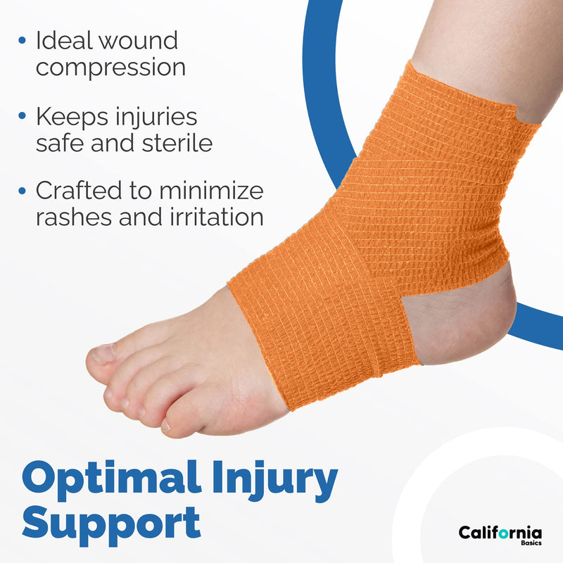 Self Adhesive Bandage Wrap - 2 inch by 5 yards Self Adhering Non Woven Cohesive Bandage Rolls (12 Pack) - Stretch Wrap - Multi Colored Neon Athletic Tape for Wrist - Medical Tape Waterproof - Vet Wrap 2 Inch 12 Pack - NewNest Australia