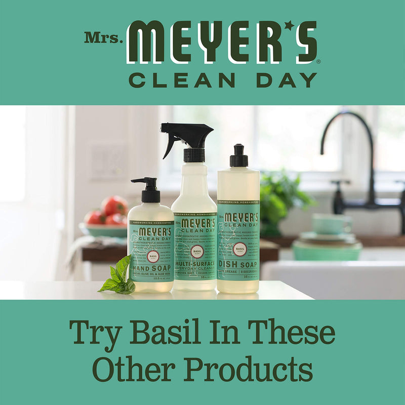 Mrs. Meyer's Multi-Surface Cleaner Spray, Everyday Cleaning Solution for Countertops, Floors, Walls and More, Basil, 16 fl oz Spray Bottle - NewNest Australia