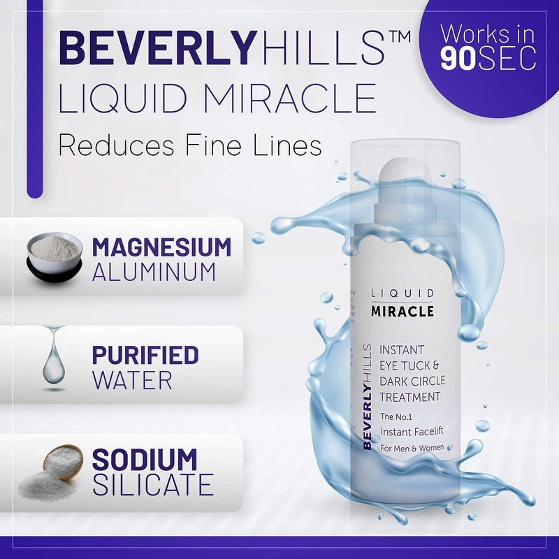 Beverly Hills Instant Facelift - Reduce Fine Lines and Remove Puffiness in 90 Seconds Rapid Reduction of Wrinkles, Instant Lift Eye Serum 30ml / 1oz - NewNest Australia