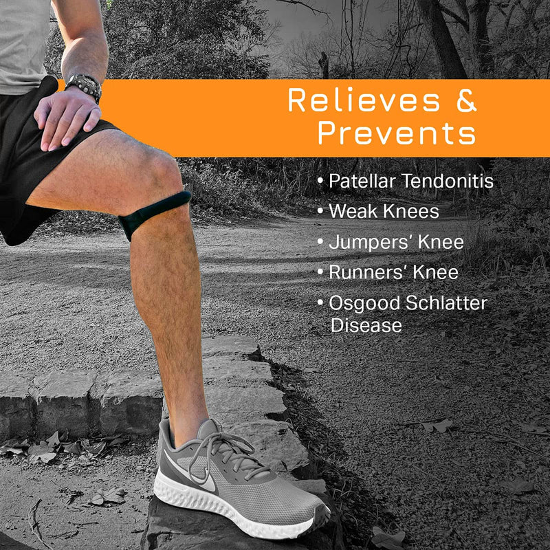 Cho-Pat Original Knee Strap, Patella Support for Runner’s Knee, Jumper’s Knee, Osgood Schlatter’s, and Chondromalacia, Black, Small, Small (Pack of 1) Small (Pack of 1) - NewNest Australia