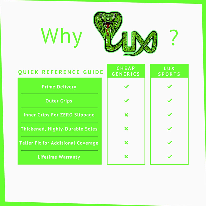 LUX Anti Slip Soccer Socks,Non Slip Football/Basketball/Hockey Sports Grip Pads Socks Black - NewNest Australia