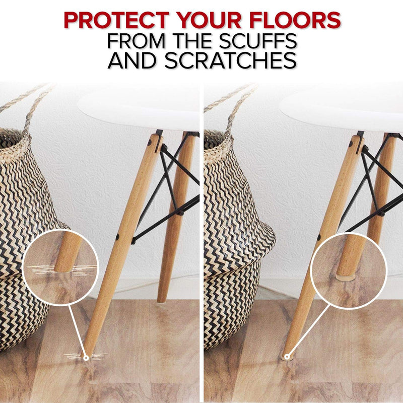 Felt Furniture Pads X-PROTECTOR - 48 Premium Felt Pads Floor Protector - Chair Felts Pads for Furniture Feet Wood Floors - Best Furniture Pads for Hardwood Floors - Protect Your Hard Floors! Beige - NewNest Australia