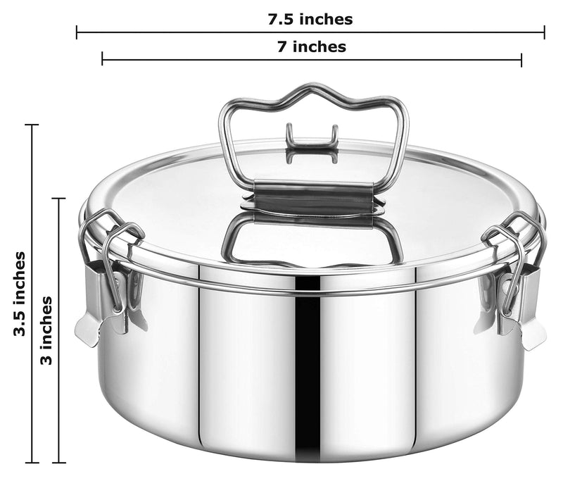 EasyShopForEveryone Stainless Steel Flan Mold 63 oz, Ergonomic Handle for Easy Lifting, Compatible with Instant Pot 6 qt [3qt, 8qt avail], Pot in Pot Cooking, Bakeware, Pressure Cooker Accessories 7.5" x 3.5" – 63 FL. OZ - NewNest Australia