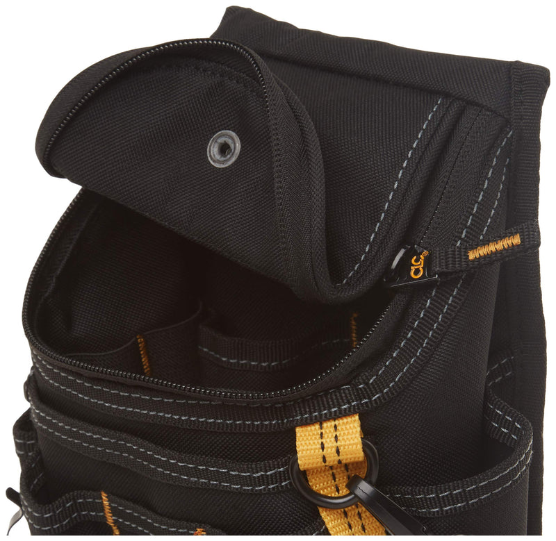 CLC Custom Leathercraft 1524 Ziptop Utility Pouch, Medium , Black , 11 POCKET - NewNest Australia