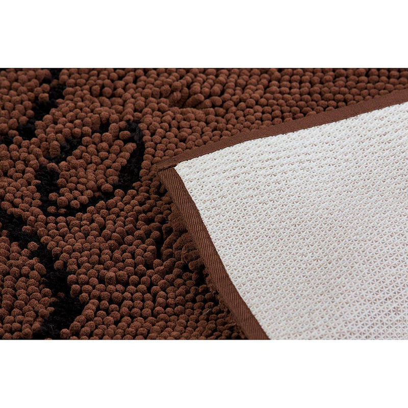 NewNest Australia - The Original Dirty Dog Doormat, Ultra Absorbent Advanced Microfiber Soaks Up Water and Mud, Super Gripper Backing Prevents Slipping Small Brown 