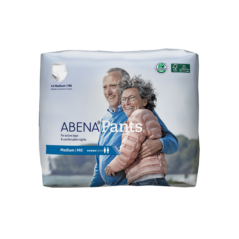 Abena Light Incontinence Pants, Eco-Friendly Incontinence Pants For Men & Women, Comfortable, Protective & Discreet, Fast Absorption, Sustainable Incontinence Pads - M0, 900ml, 32-43" Waist, 6x 14PK - NewNest Australia