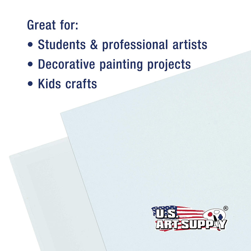 US Art Supply 4 X 4 inch Professional Artist Quality Acid Free Canvas Panel Boards 12-Pack (1 Full Case of 12 Single Canvas Panel Boards) 4" x 4" - NewNest Australia