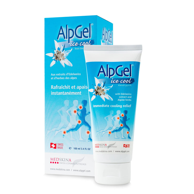 Medskina Alpgel Ice-Cool Skin Gel 100 Ml, Sports For Instant Cooling For Muscle And Joint Pains, Relief Of Inflammation, Against Tired Legs And Muscle Soreness - NewNest Australia
