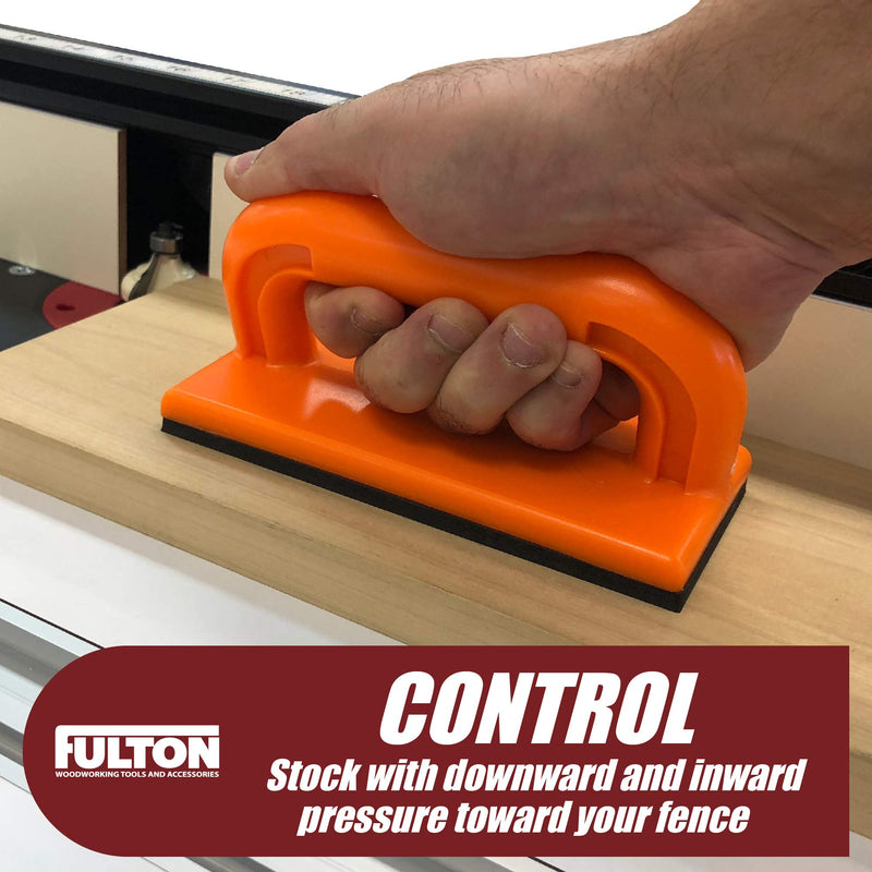 Safety Push Block 2 Pack, Safety Orange Color for High Visibility Ideal for Use On Router Tables, Jointers, Shapers and Band Saws - NewNest Australia