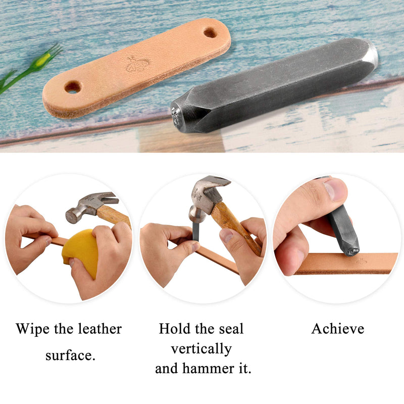 Yoption Bee Metal Punch Stamp Stamping Tool 6mm for Stamping/Punching Metal, Jewelry, Clay, Leather, Wood Bee Pattern - NewNest Australia