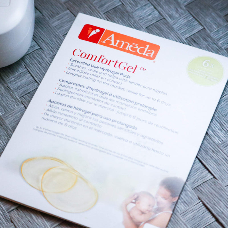 Ameda ComfortGel Soothing Breastfeeding Pads Nipple Therapy, Reusable Cooling Relief, Helps Provide Nipple Pain Relief (1 Pair) - NewNest Australia