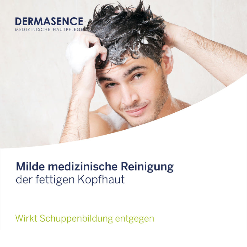 DERMASENCE Seborra Shampoo, 200 ml - Gentle cleansing for the oily and dandruff-prone scalp - also recommended as an accompaniment to therapy for sebhorric eczema - for daily hair washing - NewNest Australia