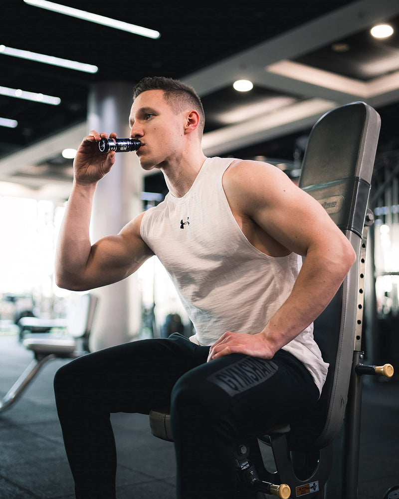 BioTechUSA Black Blood Shot Flavoured, Sugar-Free pre-Workout Formula with Different Kinds of Amino acids, Green Tea Extract, sweeteners and Caffeine, 20*60 ml, Pink Grapefruit - NewNest Australia