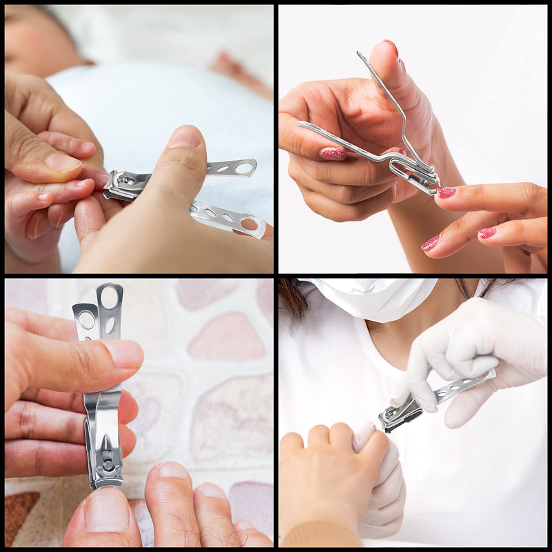 Bizarre.ly Stainless Steel Nail Clippers with Case - 9.9cm / 3.90 Inches - 360 Degree Rotating Swivel Head - Sharp Heavy Duty Clipper for Thick Nails - Fingernail & Toenail Cutter for Men & Women - NewNest Australia