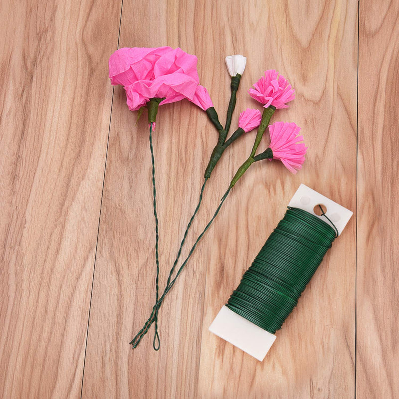 Livder 3 Pack 114 Yards 22 Gauge Green Flexible Paddle Wire for Crafts, Christmas Wreaths Tree, Garland and Floral Flower Arrangements - NewNest Australia