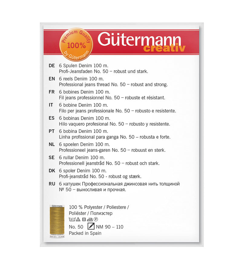 Gutermann Thread Denim 6 SPLS Denim Multicoloured - NewNest Australia