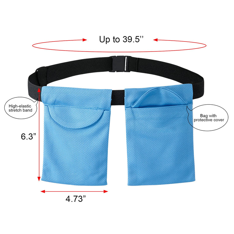 SUCONBE Adjustable Mastectomy Drain Drainage Pouch with Shower Bag for Breast Surgery Mastectomy Breast Reduction Augmentation Post-Surgery Recovery Support Patient Care Kit (Blue) - NewNest Australia