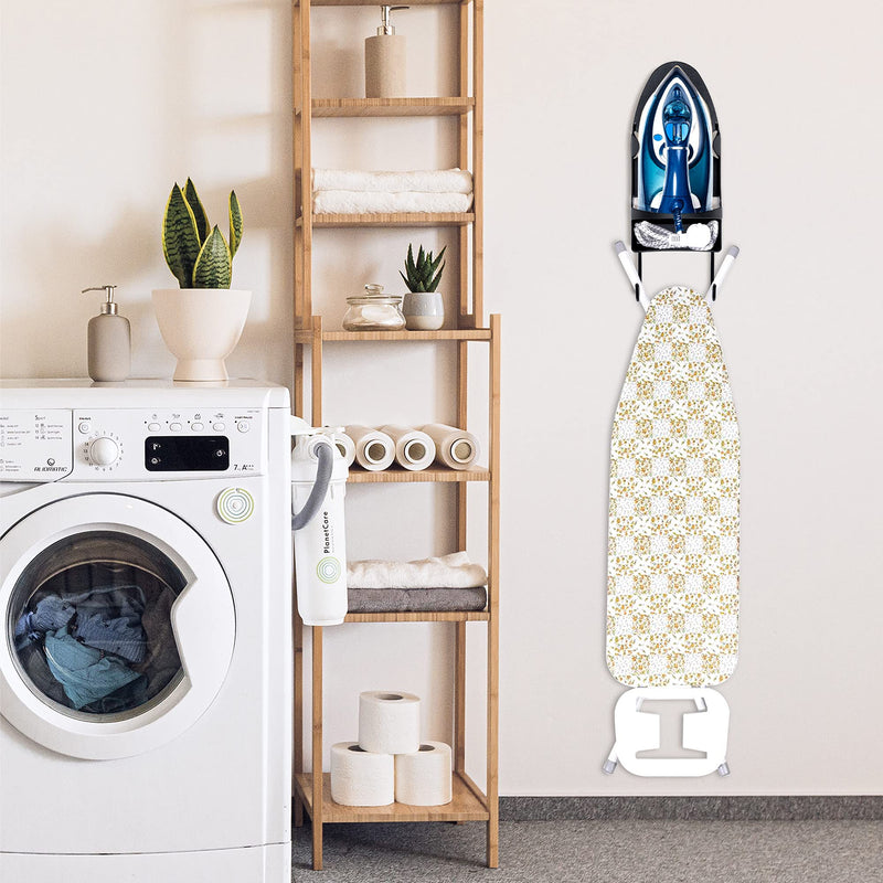 Pensino Ironing Board Hanger Wall Mount Ironing Holder Iron Hanger with Iron Board Rack for Max 5.3 Inch Width Iron ( Black) - NewNest Australia