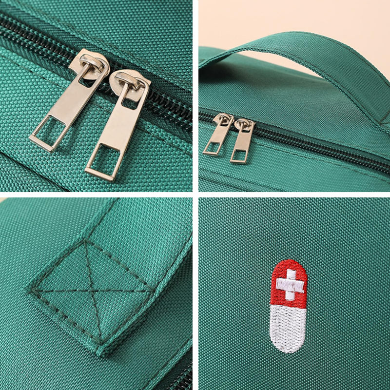 Pack Of 2 Medicine Bag, Travel Pharmacy Bag, Portable Medicine Bag, Waterproof Medicine Storage Bag, Emergency Bag, Empty Small Travel Pharmacy Bag For Home, Outdoor, Office (Green), Green - NewNest Australia
