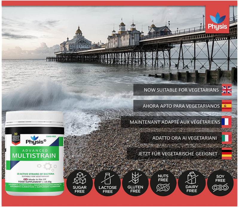 Physis Advanced Probiotics Couple's Pack (2 Bottles of 30 Capsules Each) - Active CFU Dairy Free Probiotic | Bloated Stomach Relief Tablets | Probiotics Treatment for Gut Cleanse & Digestion - NewNest Australia