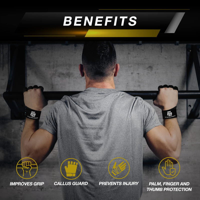 New Ventilated Weight Lifting Workout Gloves with Built-in Wrist Wraps for Men and Women - Great for Gym Fitness, Cross Training, Hand Support & Weightlifting. Small - NewNest Australia