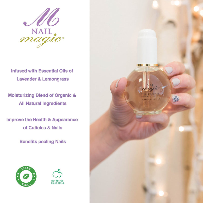 Nail Magic - Hand & Cuticle Oil, 0.5 Fl Oz, All-Natural & Organic ingredients with Lavender & Lemongrass Essential Oils, Aids In Healing Dry Damaged Cuticles & Hands, 60 Years of Superior Results - NewNest Australia