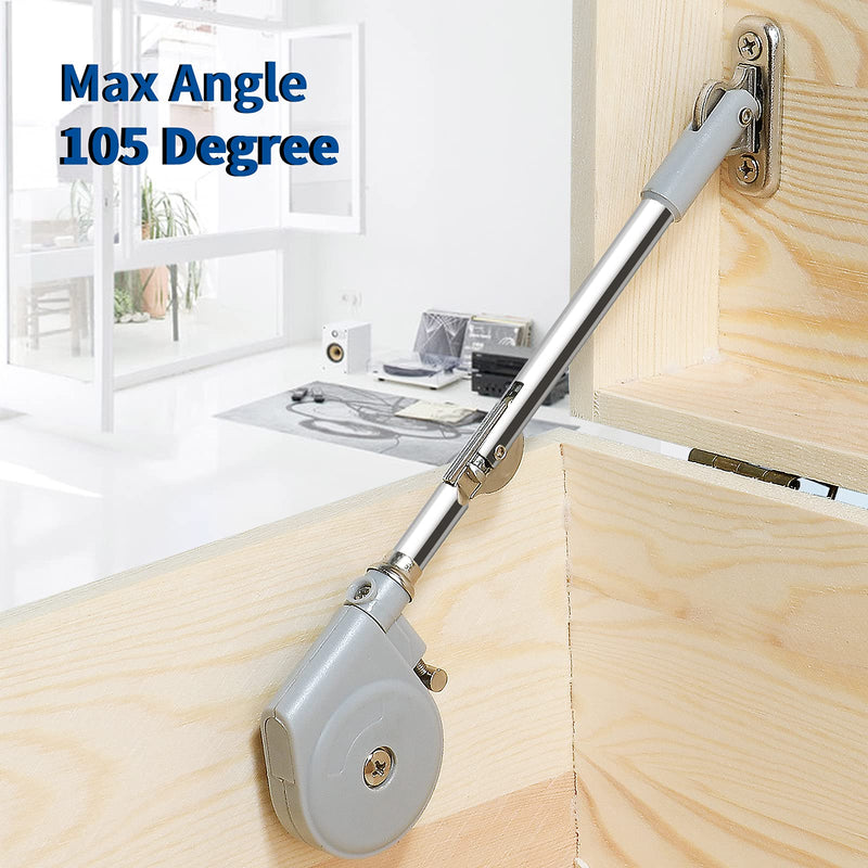 RUYUFE Lid Stay 105 Degree Open with Soft Close, Lid Support for Toy Box and Upward Top-Opening Flap Doors, Easy to Install 1 pc lid hinge - NewNest Australia