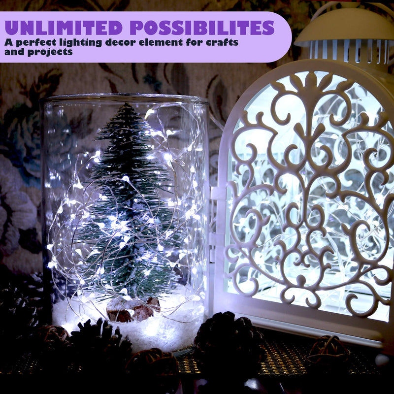 6PCS Fairy String Cool White Changing Twinkle Lights with 2pcs Remote, 6.5ft 20 LEDs Silver Wire,CR2032 Battery Powered, Indoor Decorative Bedroom,Wedding,Patio,Christmas,Outdoor Garden,Stroller - NewNest Australia