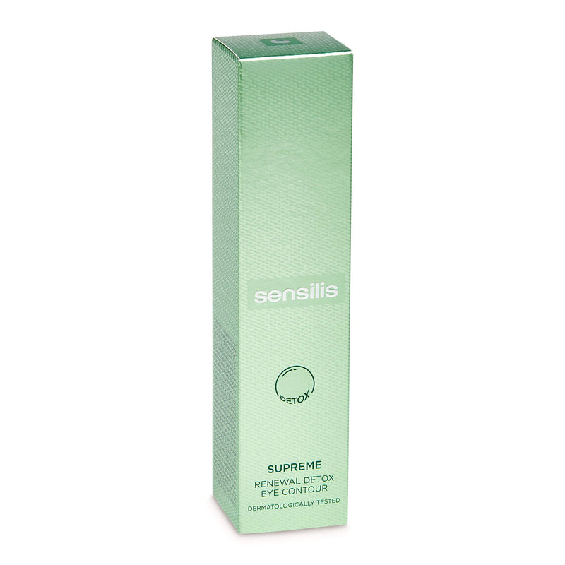 Sensilis Supreme Detoxifying and Regenerating Eye Contour with Hyaluronic Acid, Argan Oil, Caffeine and Peptides - 15ml - NewNest Australia