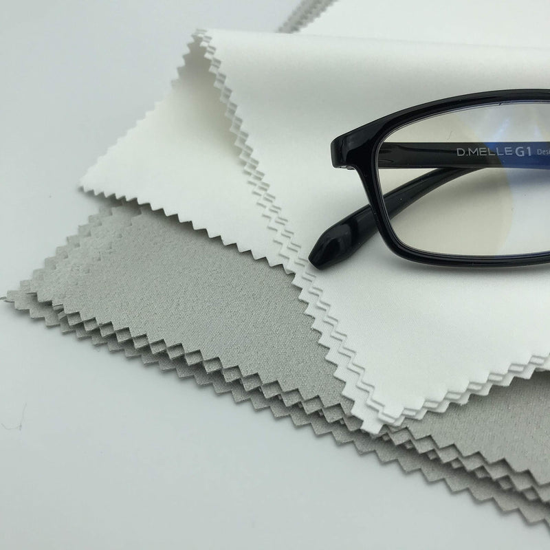 AAwipes Eyeglasses Cleaning Cloth Microfiber Cleaning Cloths 30 Pack for Cleaning Glasses, Lenses, Phones, Screens, Camera,Silverware, Any Other Delicate Surfaces (6"x7", 10 White + 20 Dark Grey) - NewNest Australia