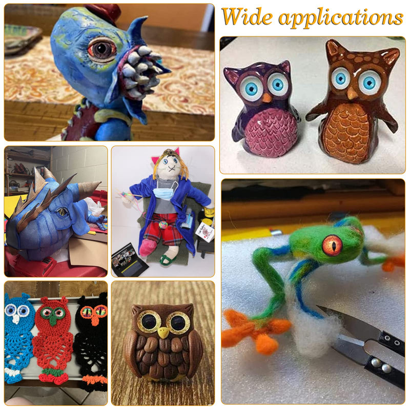 PH PandaHall 200pcs Animal Eye Glass Cabochons, 50 Style Dragon Eyes Glass Cabochons 6mm Cat Owl Bird Human Pupil Eyes Half Round Gems for Art Props Photo Dome Pendant Trays Halloween 50 Styles - NewNest Australia
