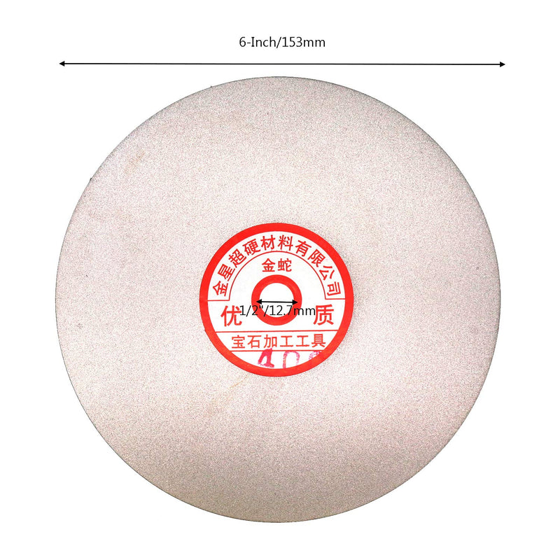 Rannb Flat Lap Wheel 400 Grit 6-inch Outer Dia Diamond Coated Grinding Sanding Polishing Discs 6-inch 400 Grit - NewNest Australia