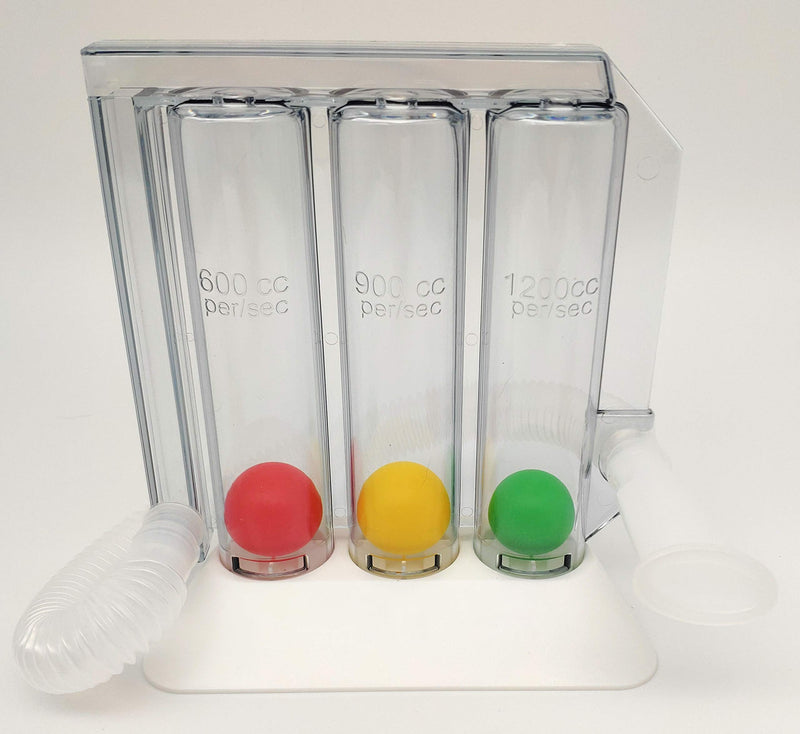 Breathing Trainer With E-Book For Breathing Exercises - Lung Trainer 3 Chamber Breathing Exercise Device | Therapy For Respiratory Problems Of The Lung And Bronchia | Logo Pedicure Occupational Therapy Lung Trainer (Special 1200 Vol) - NewNest Australia