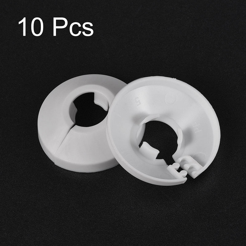 uxcell Pipe Cover Decoration, 16mm PP Plastic Radiator Escutcheon Water Pipe Drain Line Cover White 10pcs - NewNest Australia