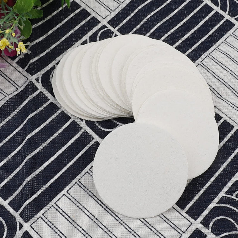 60 Count Facial Sponges Cleansing, White Compressed Face Sponges Cleansing Natural Wood Pulp Cotton Face Washing Sponge Cosmetic Sponges for Makeup Removal Exfoliating(2.5 Inch) - NewNest Australia