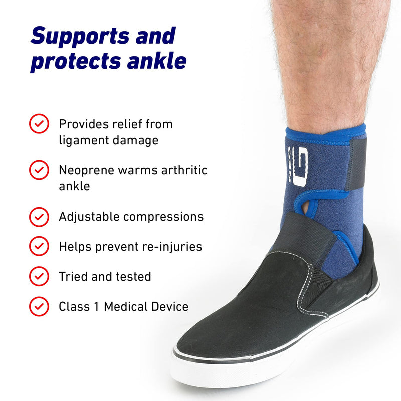 Neo-G Ankle Support for Sprained Ankle, Weak Ankles, Ligament Damage, Arthritis - Ankle Brace Strap Support – Adjustable Compression Neoprene Ankle Support Brace - NewNest Australia