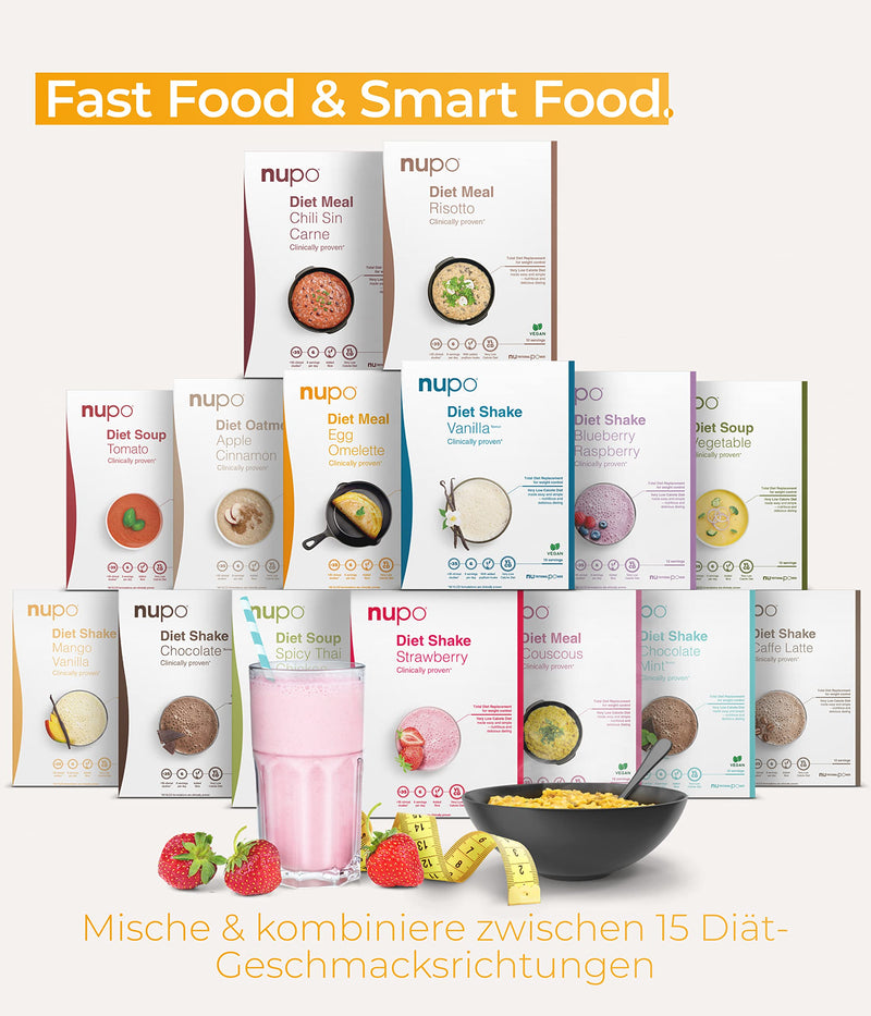 NUPO® Diet Meal Replacement extreme [Egg Omelette - 10 portions] - Low calorie diet, gluten free & GMO free - Complete meal replacement for weight loss - Food replacement - Food replacement for weight loss Egg Omelette 10 portions (pack of 1) - NewNest Australia