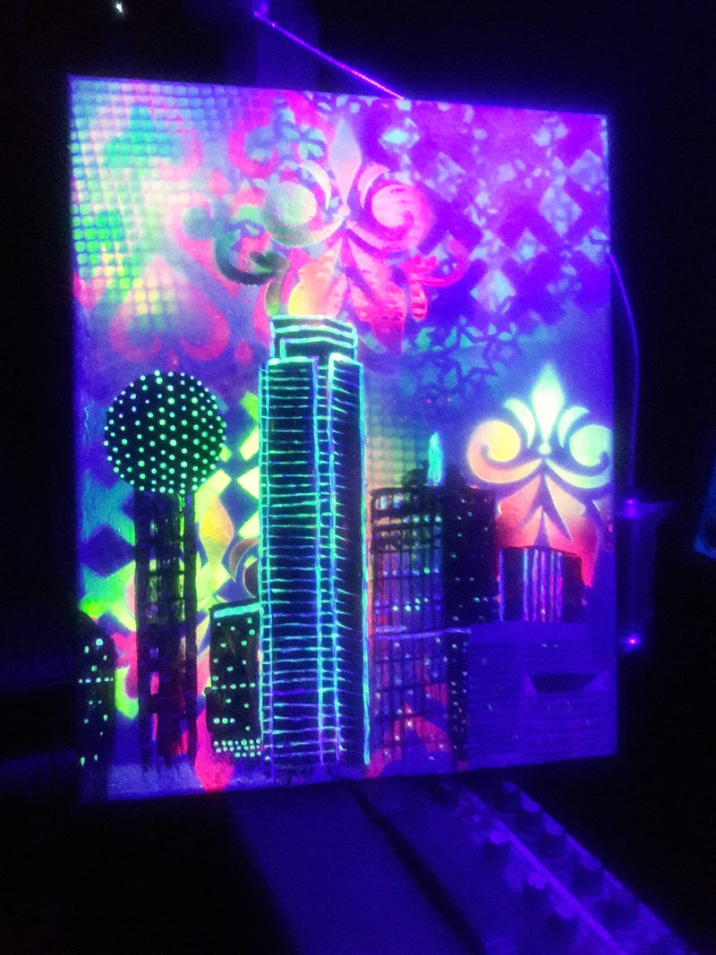 Glow in The Dark Pigment Powder - 12g - Neutral and Fluorescent Colors (Fluorescent Blue) Fluorescent Blue - NewNest Australia