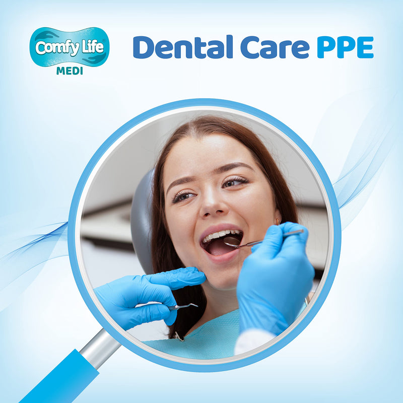 Comfy Life MEDI Pure Nitrile Gloves Premium Medical Grade EN455 EN374 Virus & Chemical Tested AQL 1.5 Powder Free Disposable Examination Gloves Food Safe Latex Free Security PPE Pack of 100 Medium - NewNest Australia
