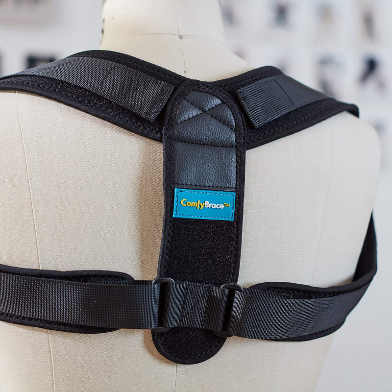 ComfyBrace Posture Corrector-Back Brace for Men and Women- Fully Adjustable Straightener for Mid, Upper Spine Support- Neck, Shoulder, Clavicle and Back Pain Relief-Breathable - NewNest Australia