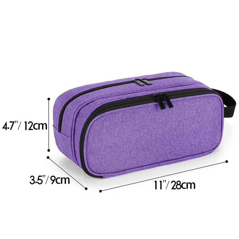 Trunab Stethoscope Carrying Case Compatible with 3M Littmann/MDF/ADC, Hold Two Stethoscopes or BP Cuffs, Medical Case with Extra Pocket for Nurse Accessories, Essentials for Nurses, Doctors, Purple - NewNest Australia