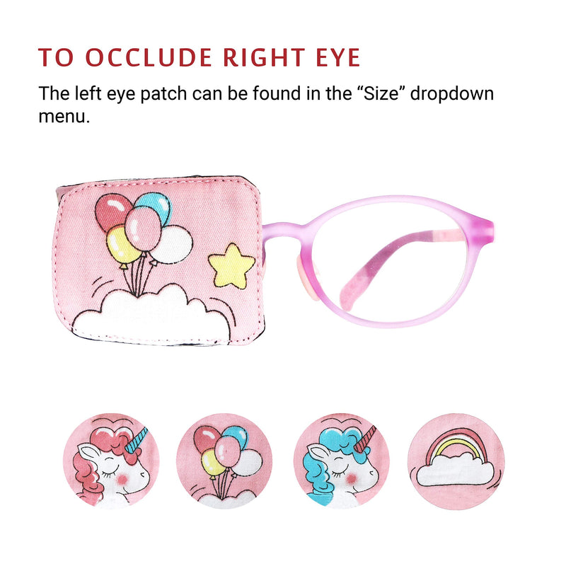 Astropic Cotton & Silk Eye Patch for Kids Glasses (Right Eye, Balloon) Baby Pink - Balloon - NewNest Australia